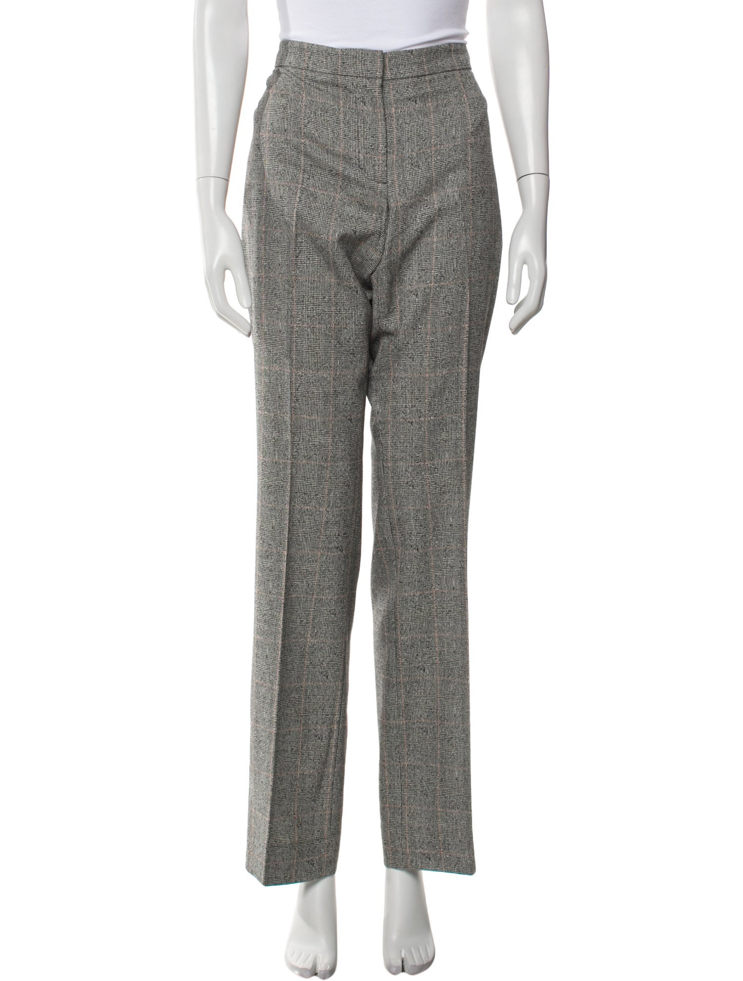 Alexander McQueen Virgin Wool Straight Leg Pants