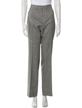 Alexander McQueen Virgin Wool Straight Leg Pants