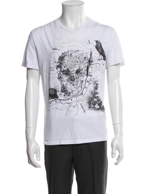 Alexander McQueen Graphic Print Crew Neck T-Shirt