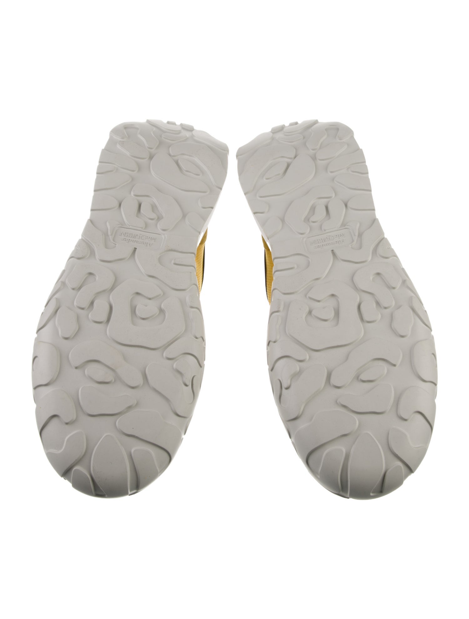 Alexander McQueen Leather Colorblock Pattern Athletic Sneakers