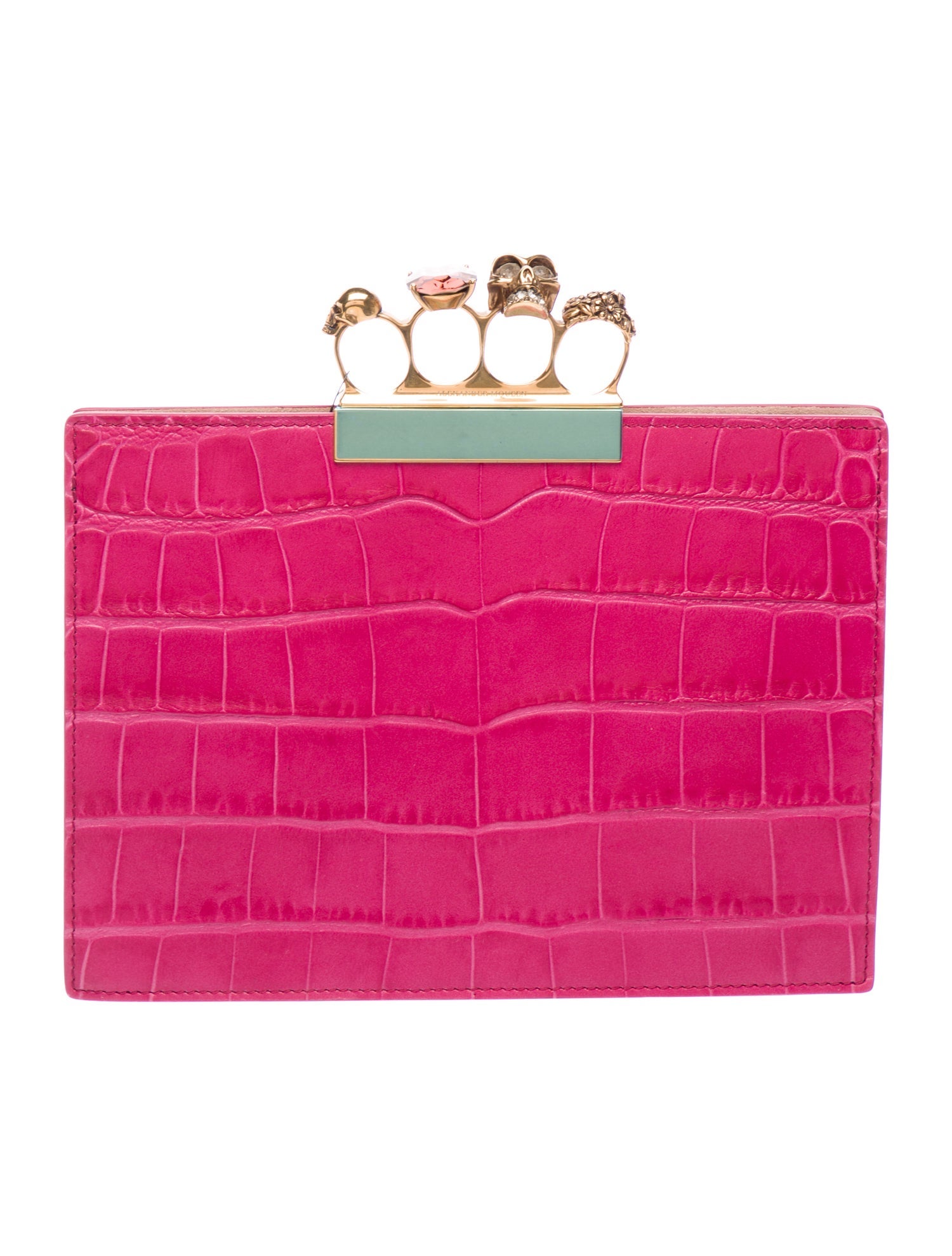 Alexander McQueen Skull Knuckle Duster Clutch w/ Tags