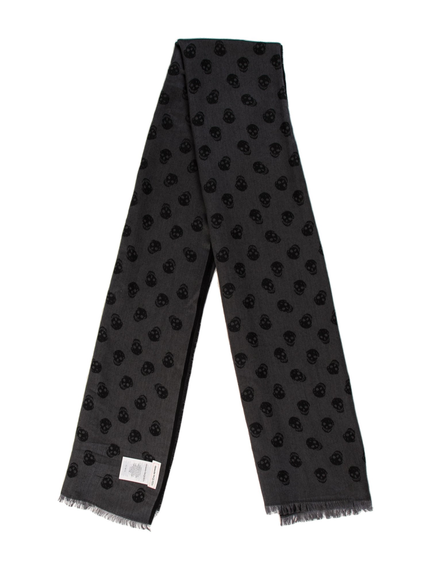 Alexander McQueen Wool Skull Scarf