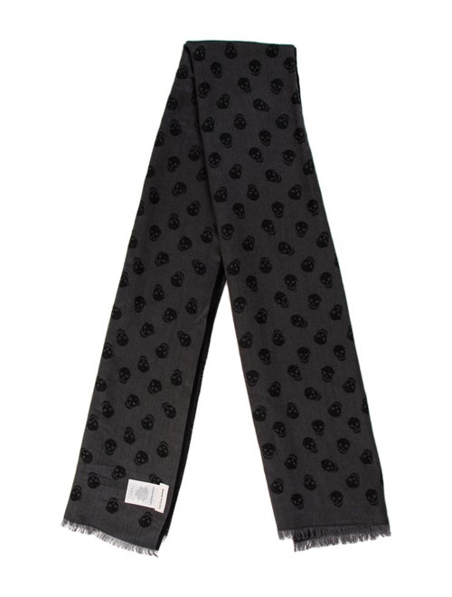 Alexander McQueen Wool Skull Scarf
