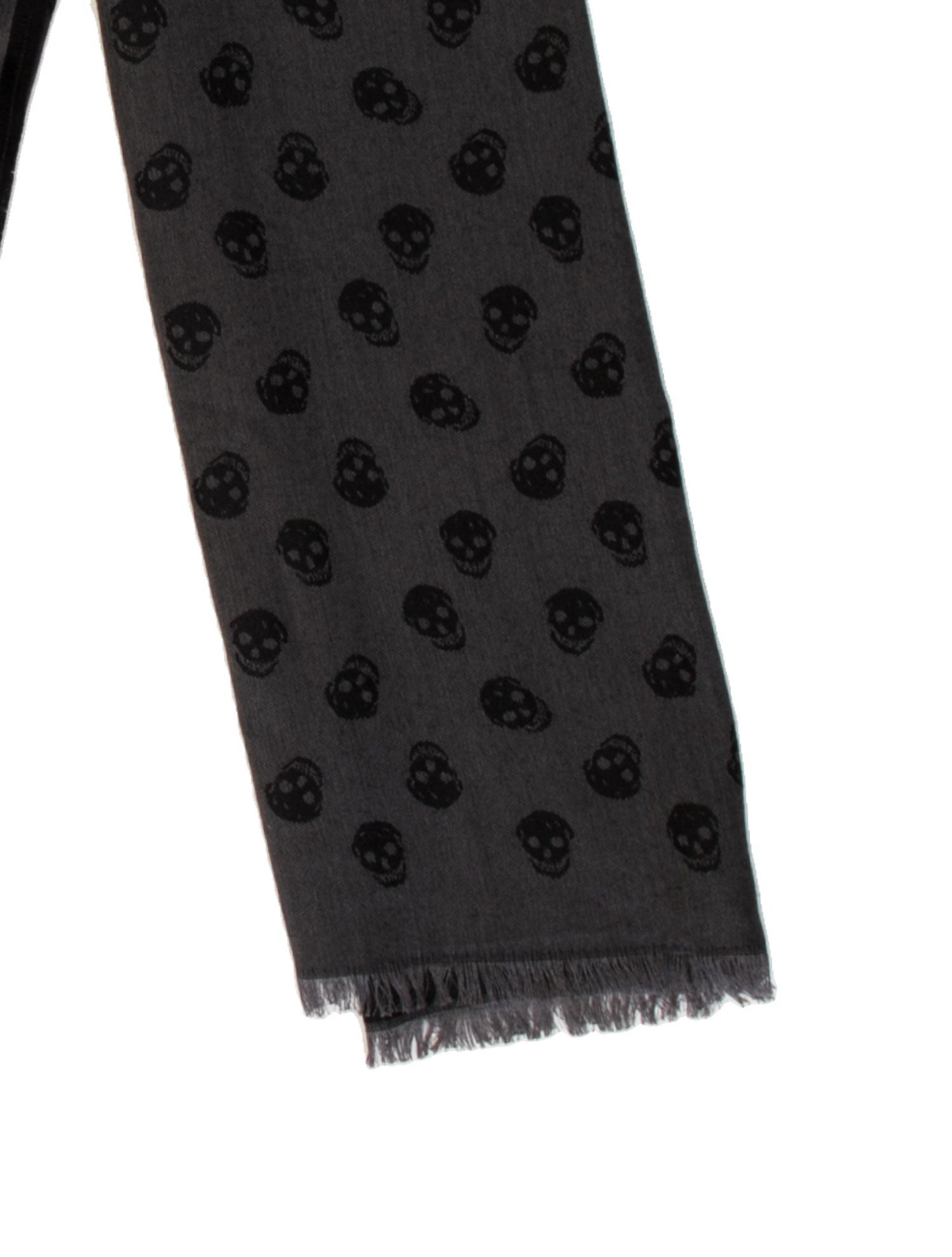 Alexander McQueen Wool Skull Scarf