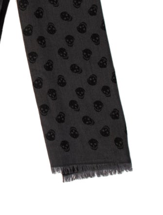 Alexander McQueen Wool Skull Scarf