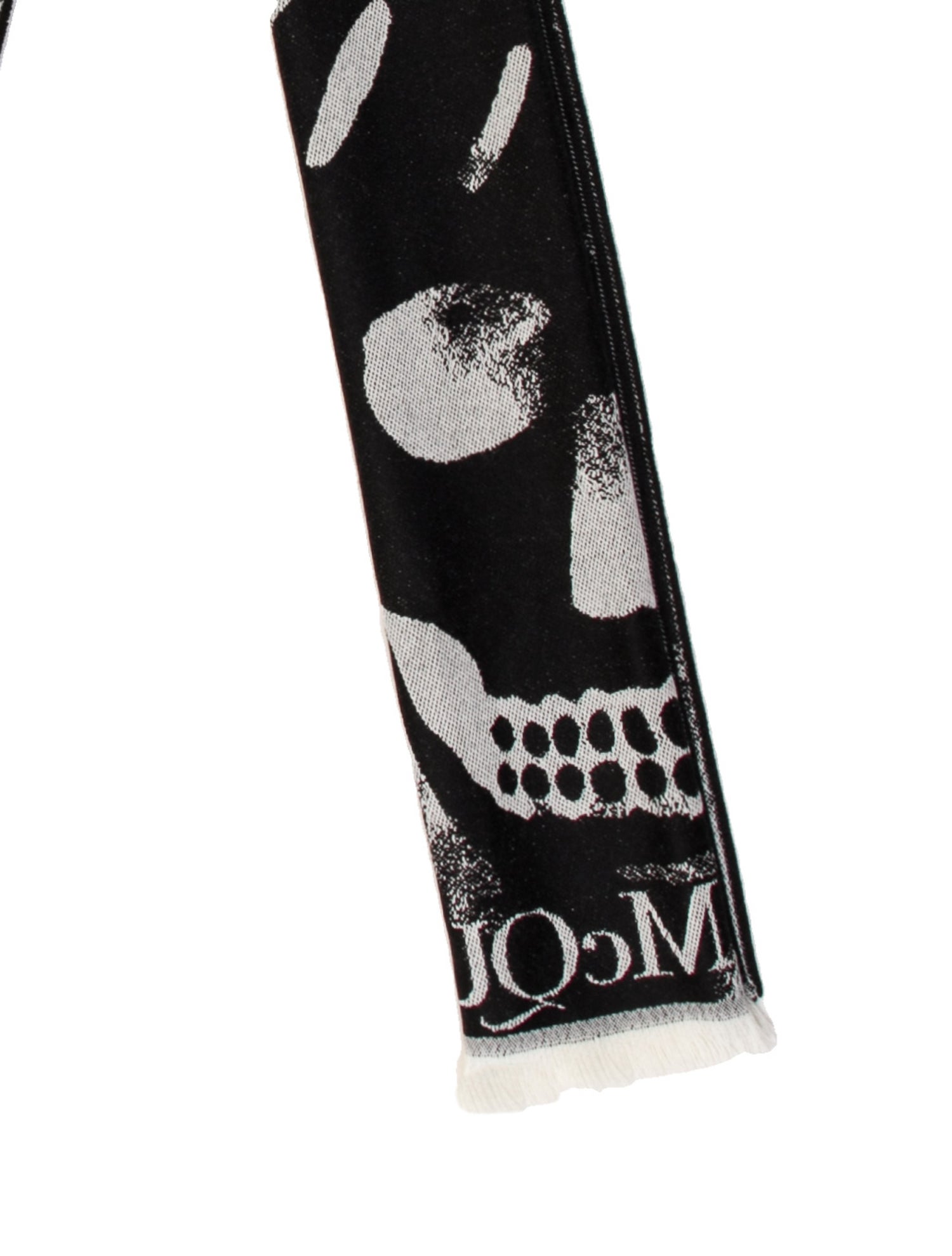 Alexander McQueen Wool Skull Scarf w/ Tags