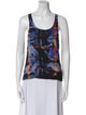 Alexander McQueen Printed Scoop Neck Top