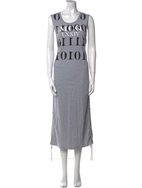 Alexander McQueen Graphic Print Long Dress