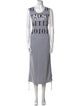 Alexander McQueen Graphic Print Long Dress