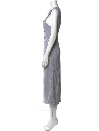 Alexander McQueen Graphic Print Long Dress