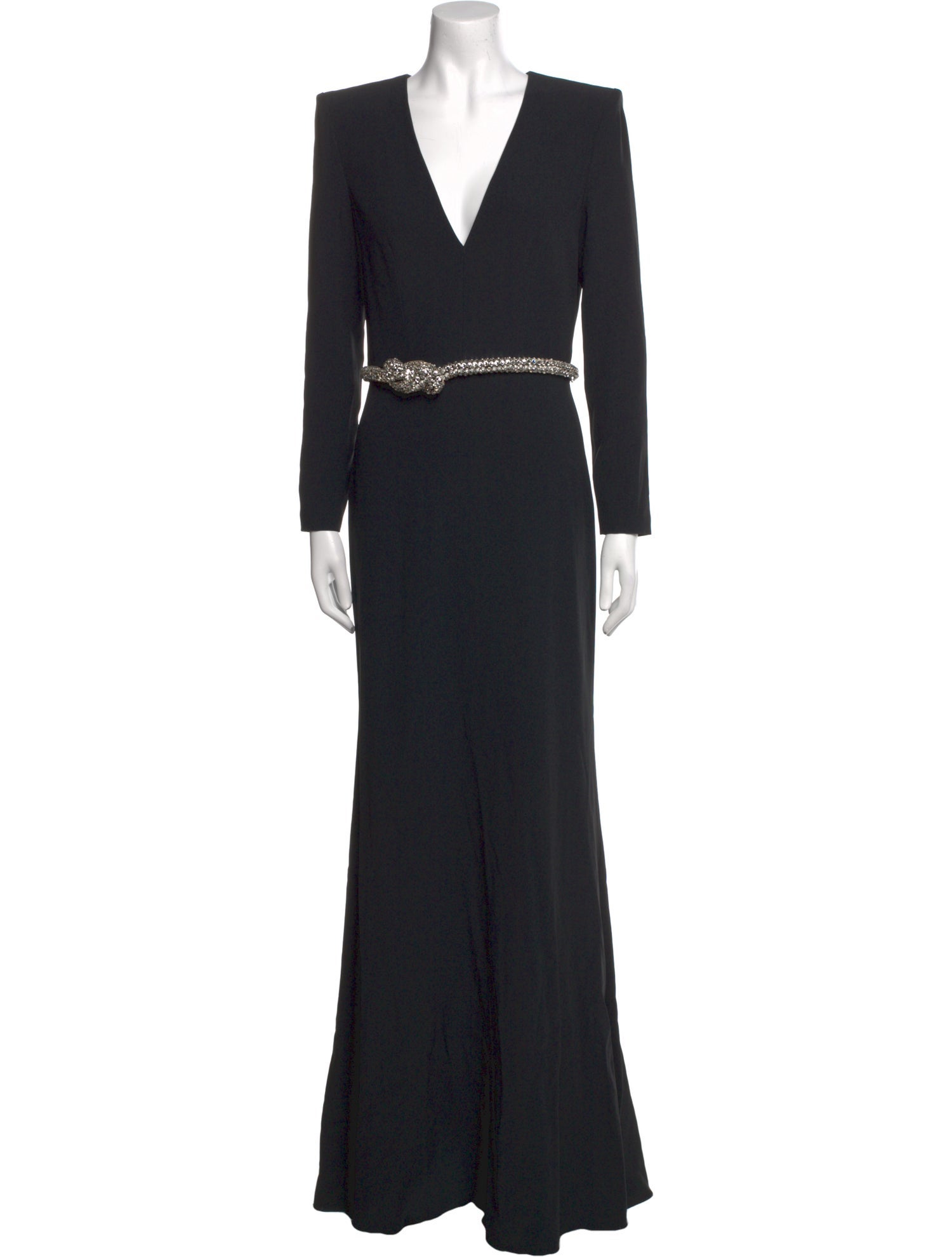 Alexander McQueen V-Neck Long Dress