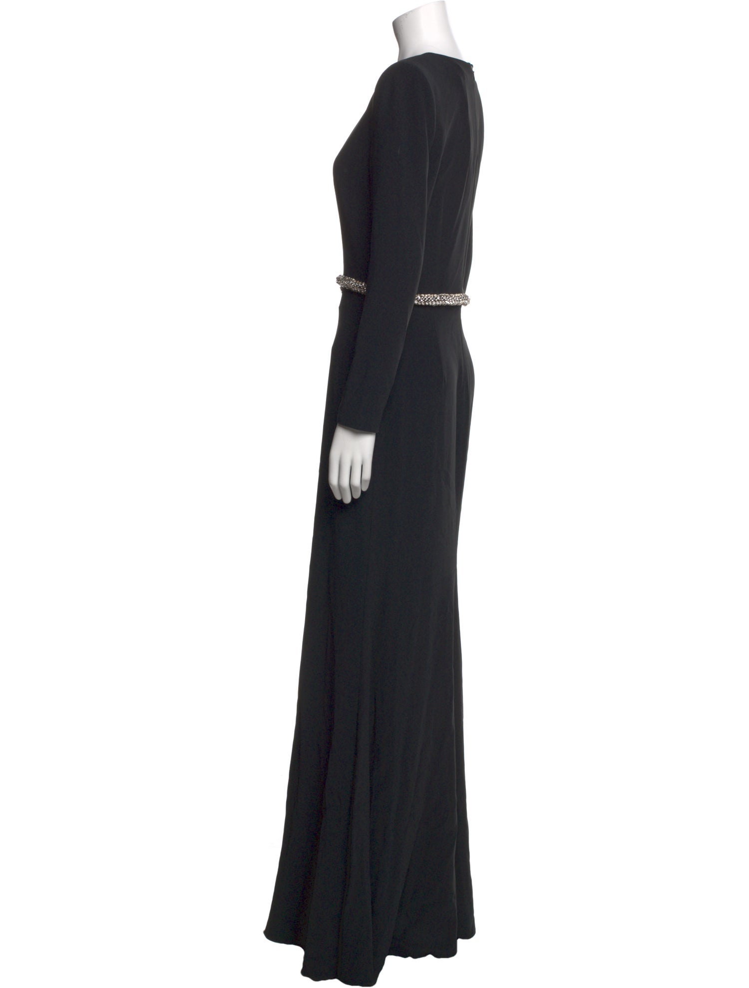 Alexander McQueen V-Neck Long Dress