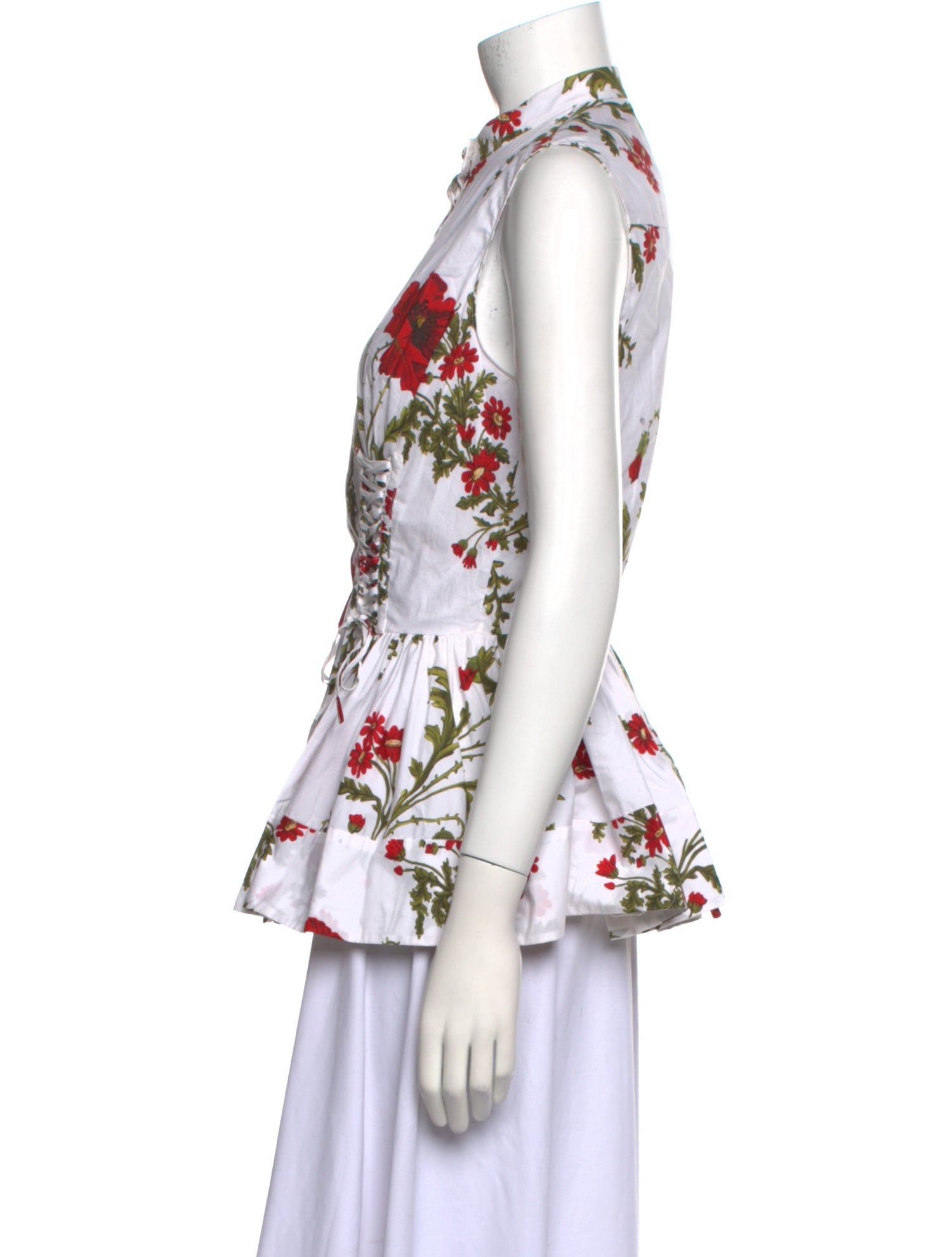 Alexander McQueen 2018 Floral Print Blouse