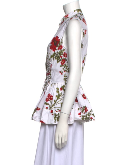 Alexander McQueen 2018 Floral Print Blouse