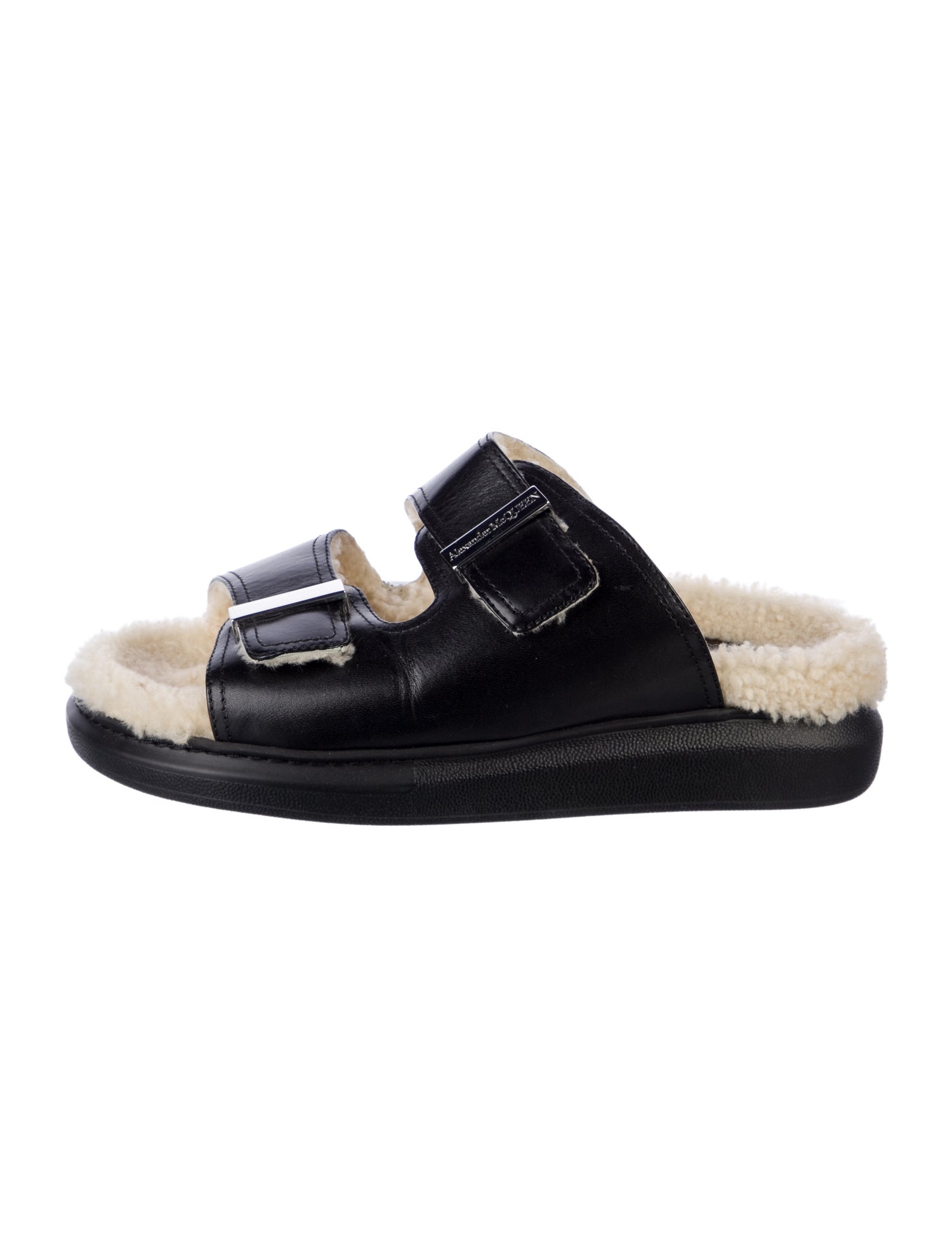 Alexander McQueen Leather Slides