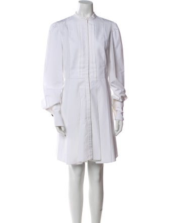 Alexander McQueen Mock Neck Mini Dress