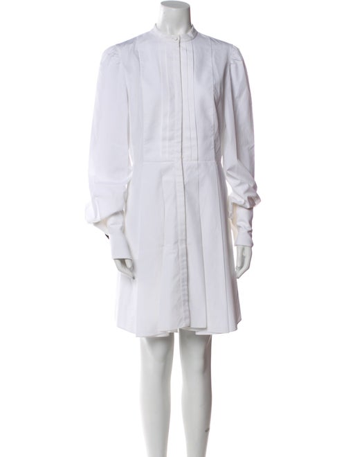 Alexander McQueen Mock Neck Mini Dress