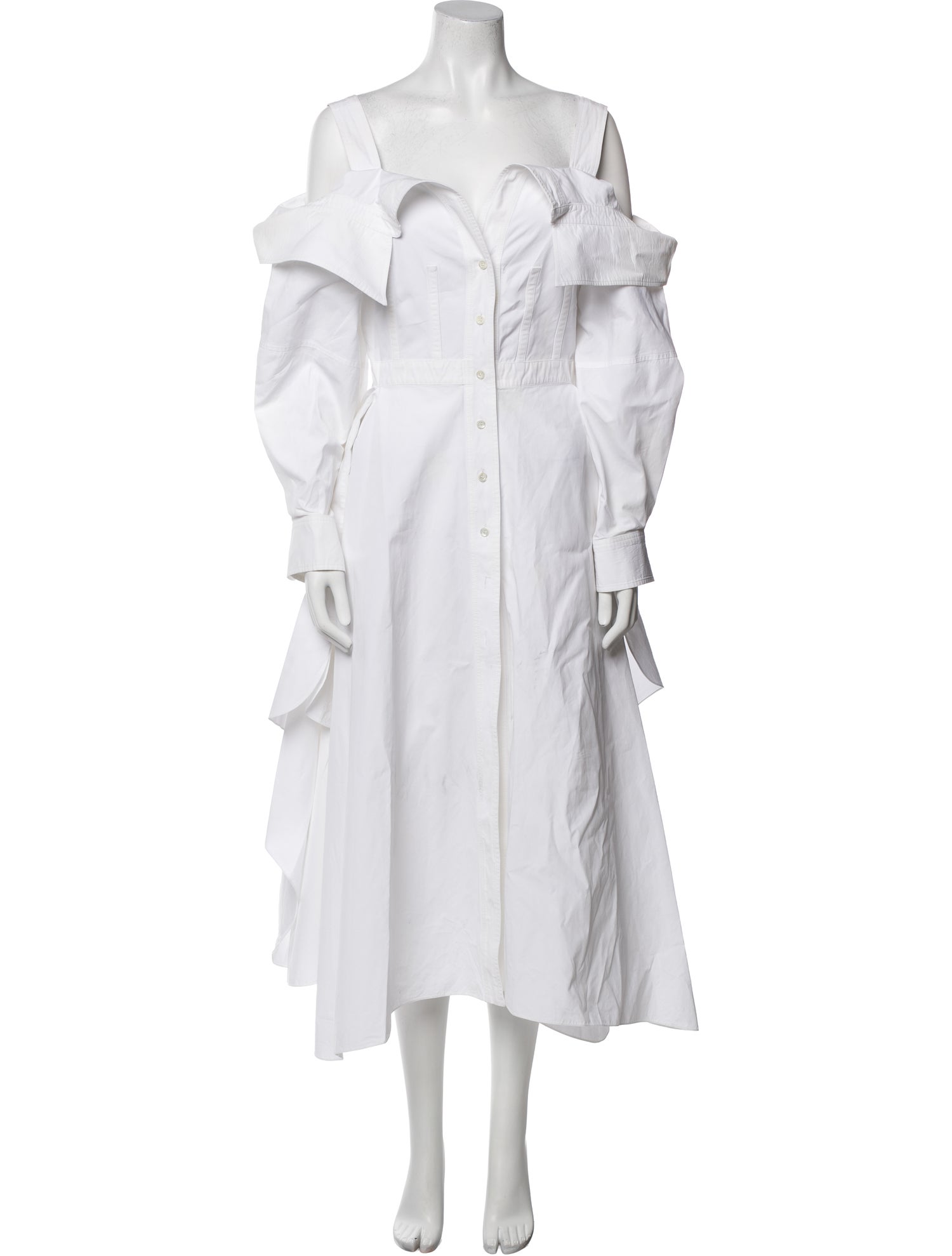 Alexander McQueen Square Neckline Long Dress