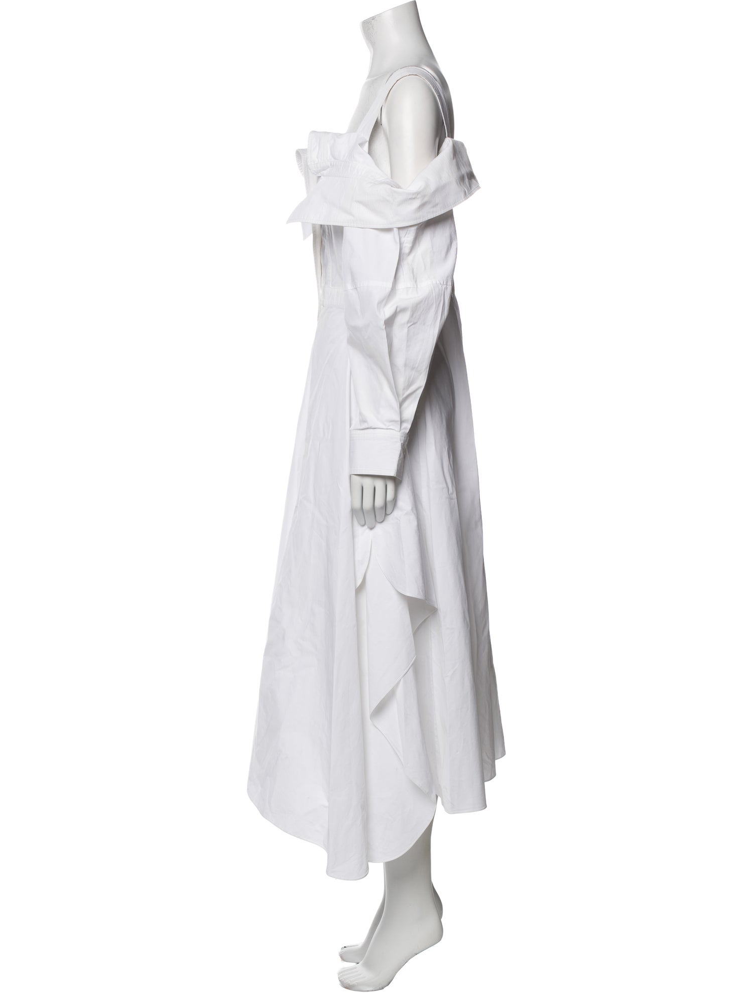 Alexander McQueen Square Neckline Long Dress