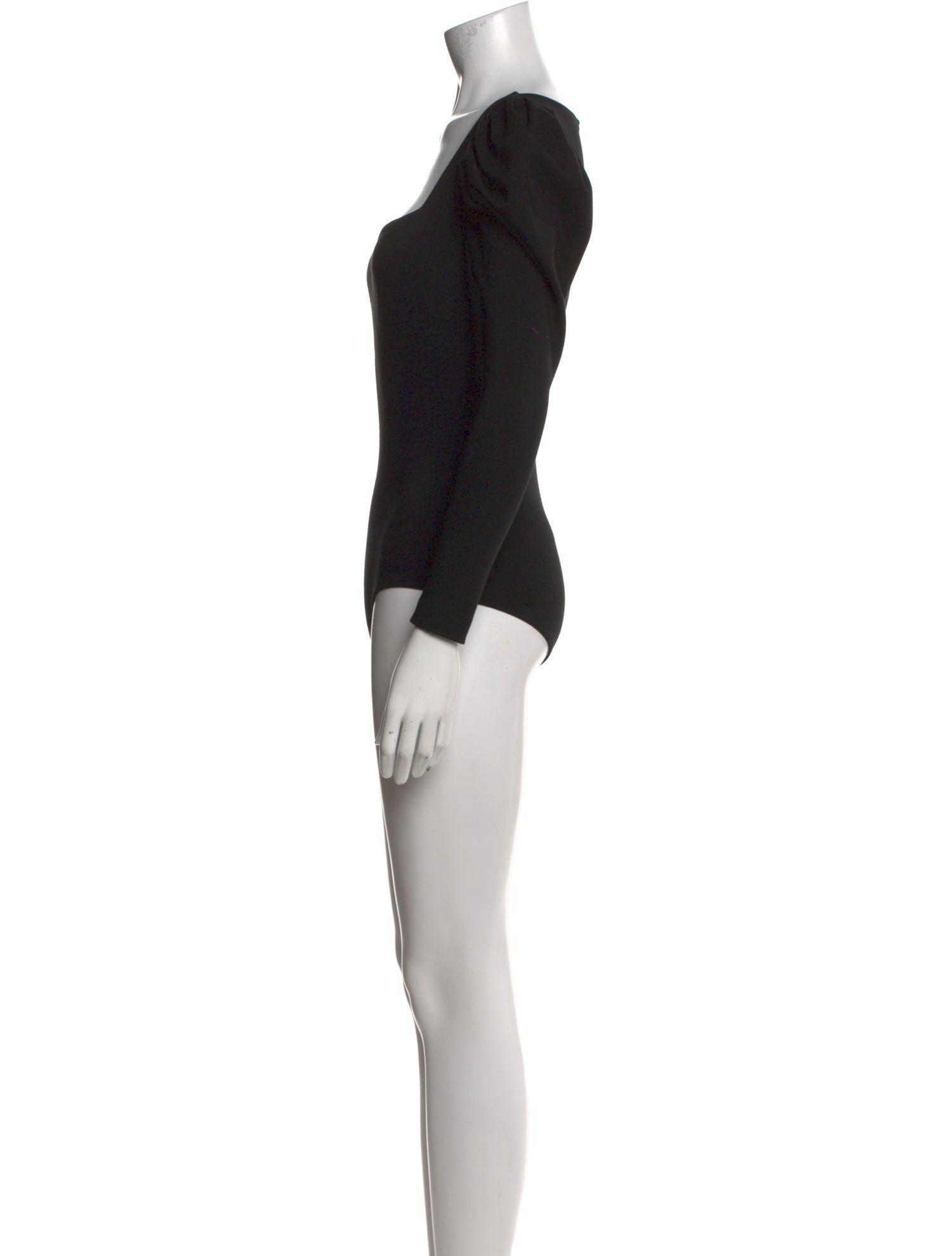 Alexander McQueen Square Neckline Long Sleeve Bodysuit