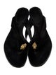 Alexander McQueen Skull Leather Flip Flops