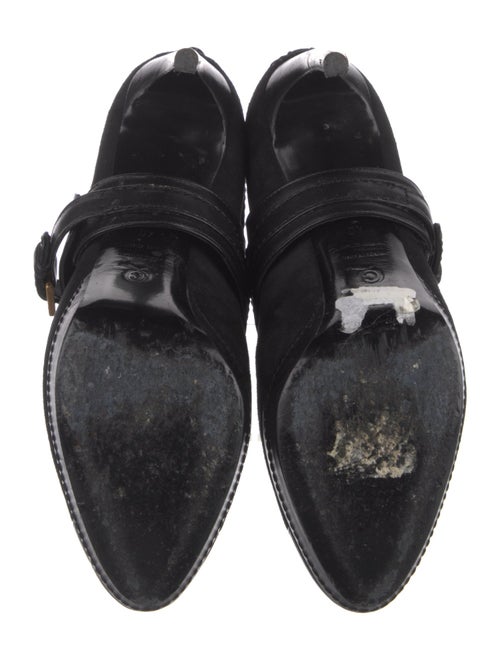 Alexander McQueen Suede Leather Trim Embellishment Boots