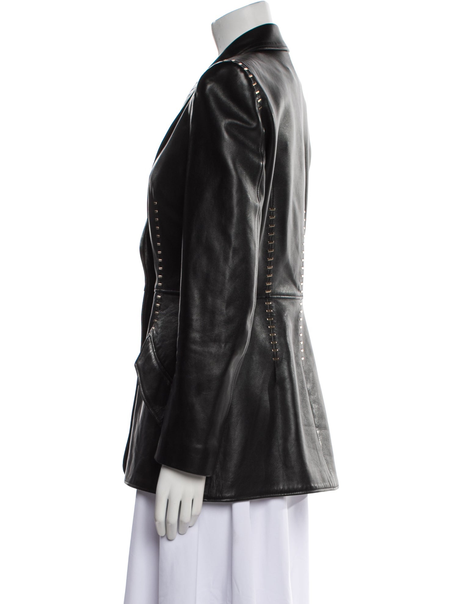 Alexander McQueen Lamb Leather Blazer