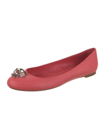 Alexander McQueen Skull Leather Ballet Flats