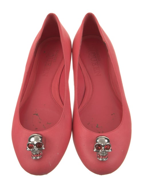 Alexander McQueen Skull Leather Ballet Flats