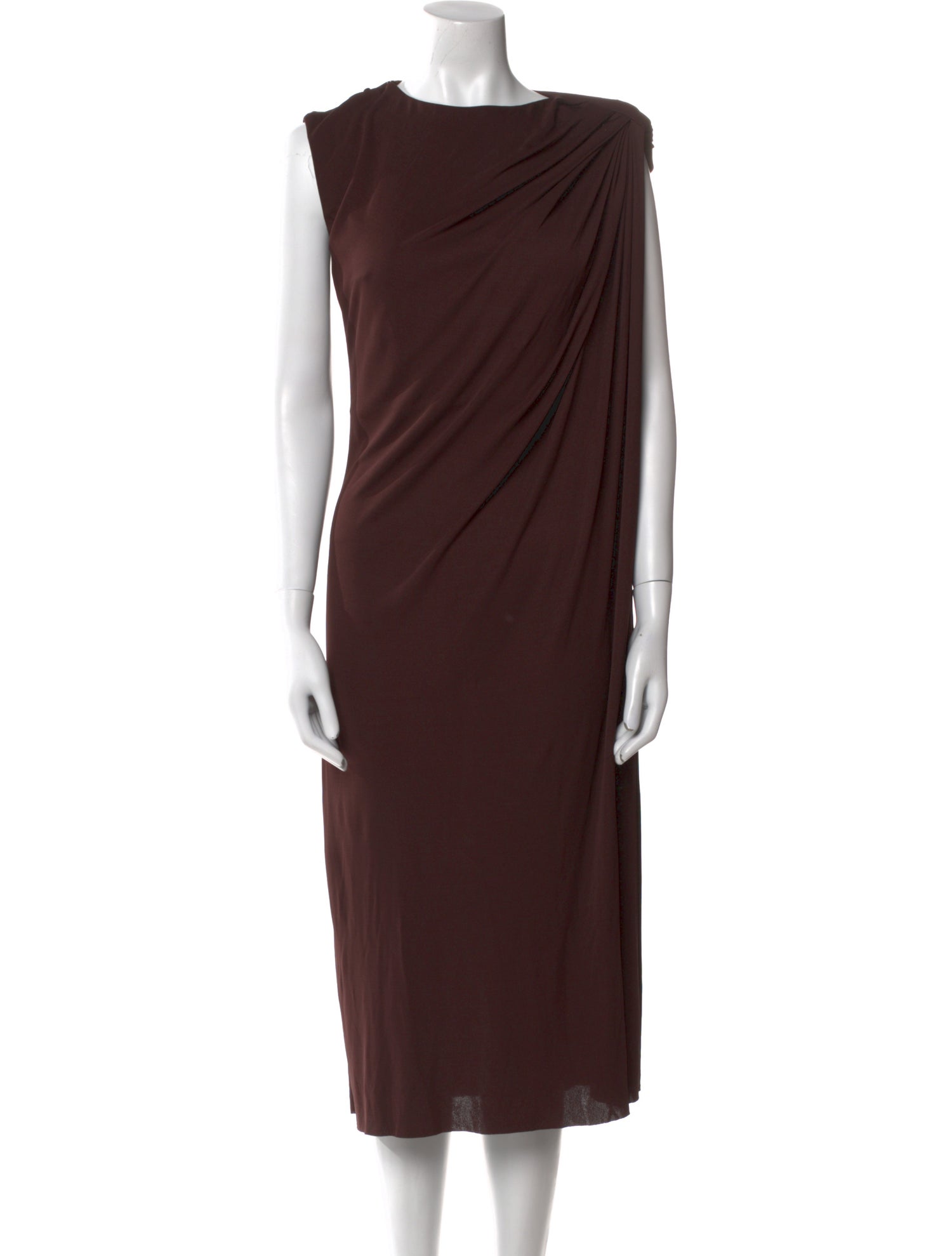 Alexander McQueen Silk Midi Length Dress