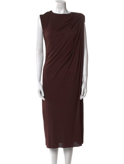 Alexander McQueen Silk Midi Length Dress