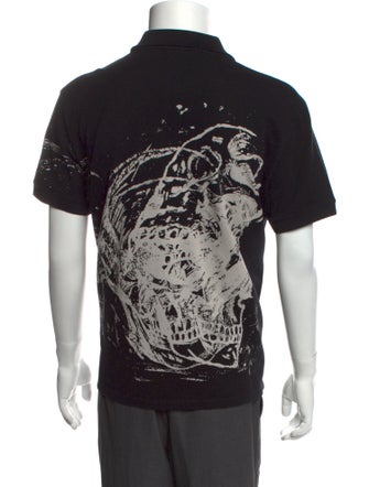 Alexander McQueen Skull Printed Polo Shirt