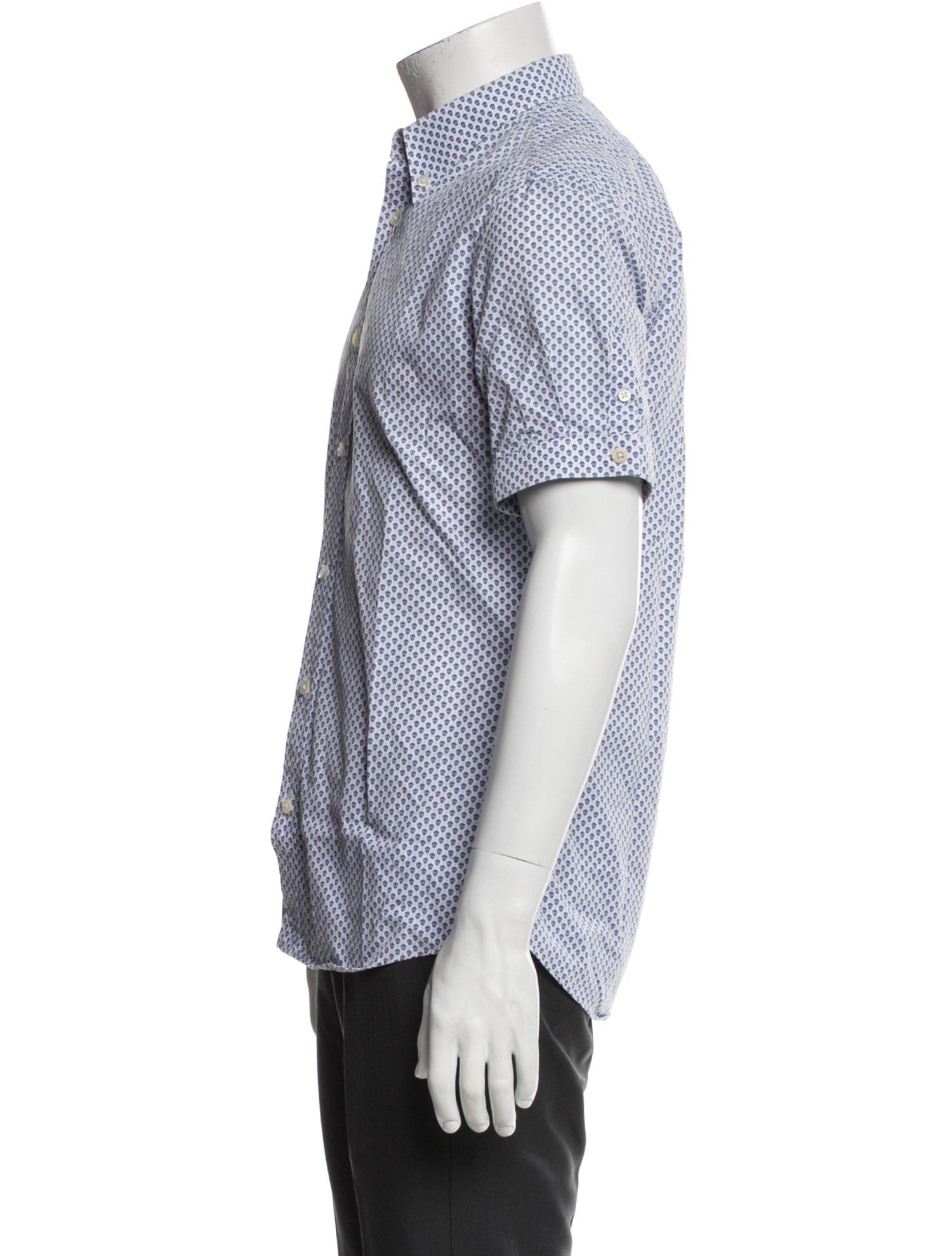 Alexander McQueen Skull Plaid Print Shirt