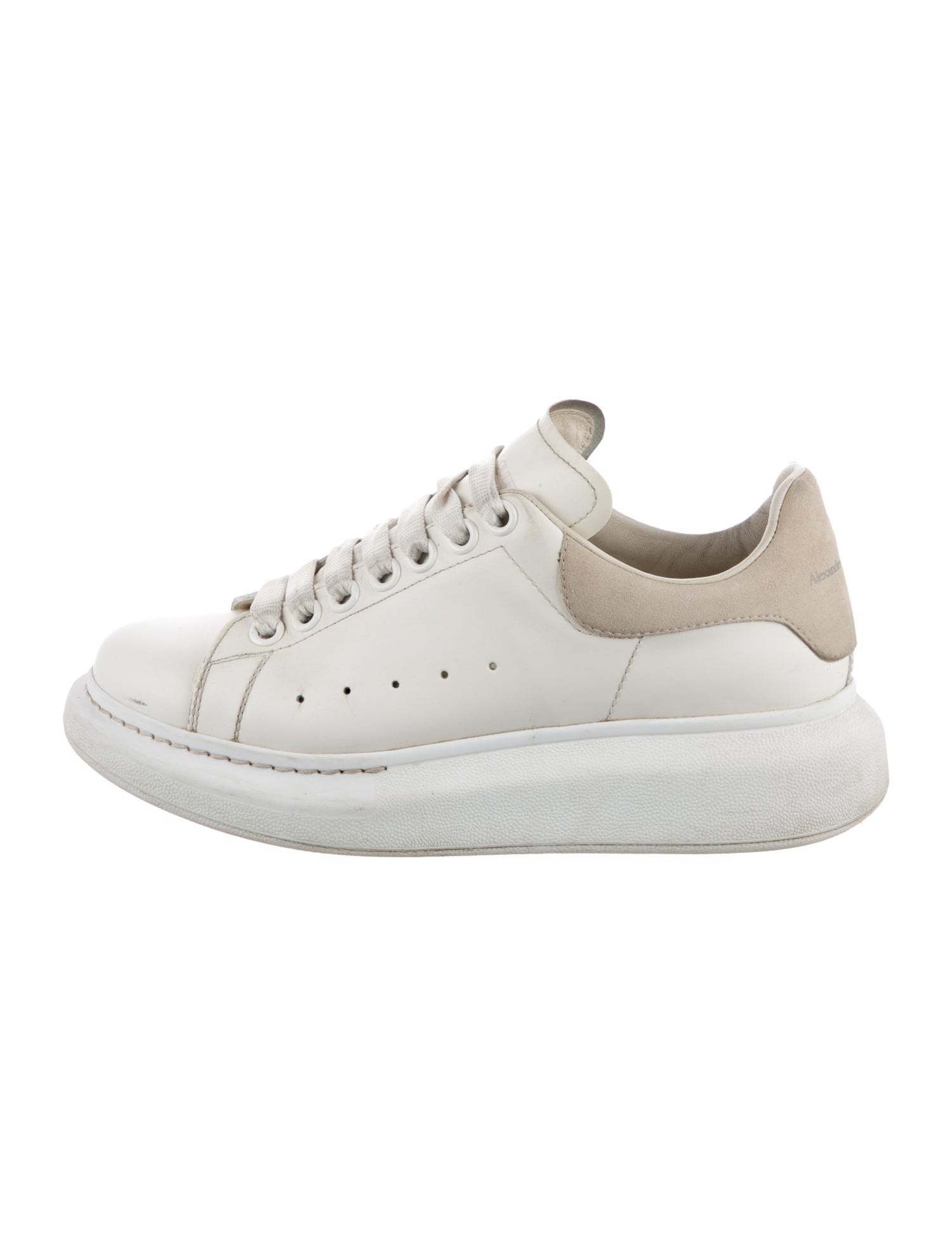 Alexander McQueen Canvas Colorblock Pattern Sneakers