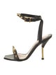 Alexander McQueen Leather Studded Accents Sandals