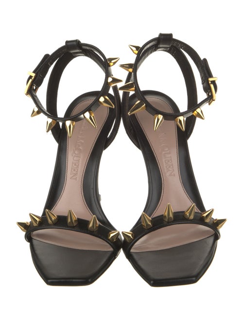 Alexander McQueen Leather Studded Accents Sandals
