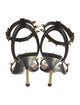 Alexander McQueen Leather Studded Accents Sandals