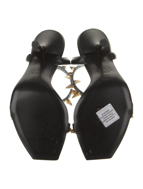Alexander McQueen Leather Studded Accents Sandals