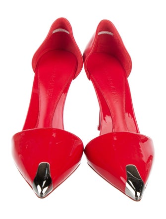 Alexander McQueen Patent Leather D'Orsay Pumps