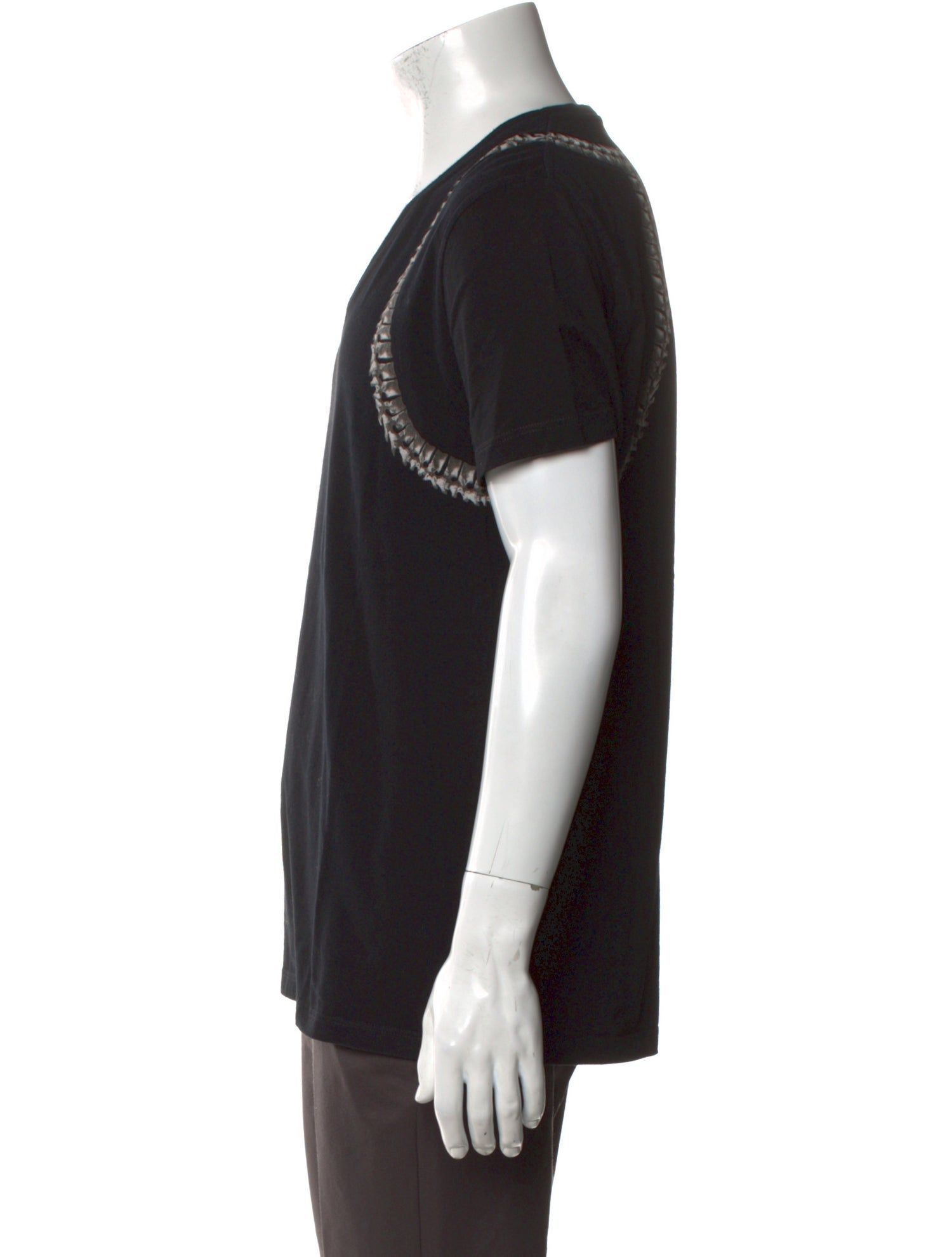 Alexander McQueen Graphic Print V-Neck T-Shirt