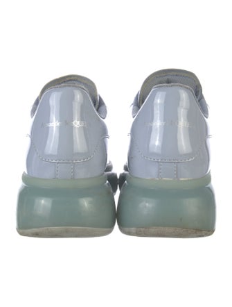 Alexander McQueen Patent Leather Colorblock Pattern Sneakers