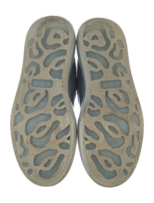 Alexander McQueen Patent Leather Colorblock Pattern Sneakers