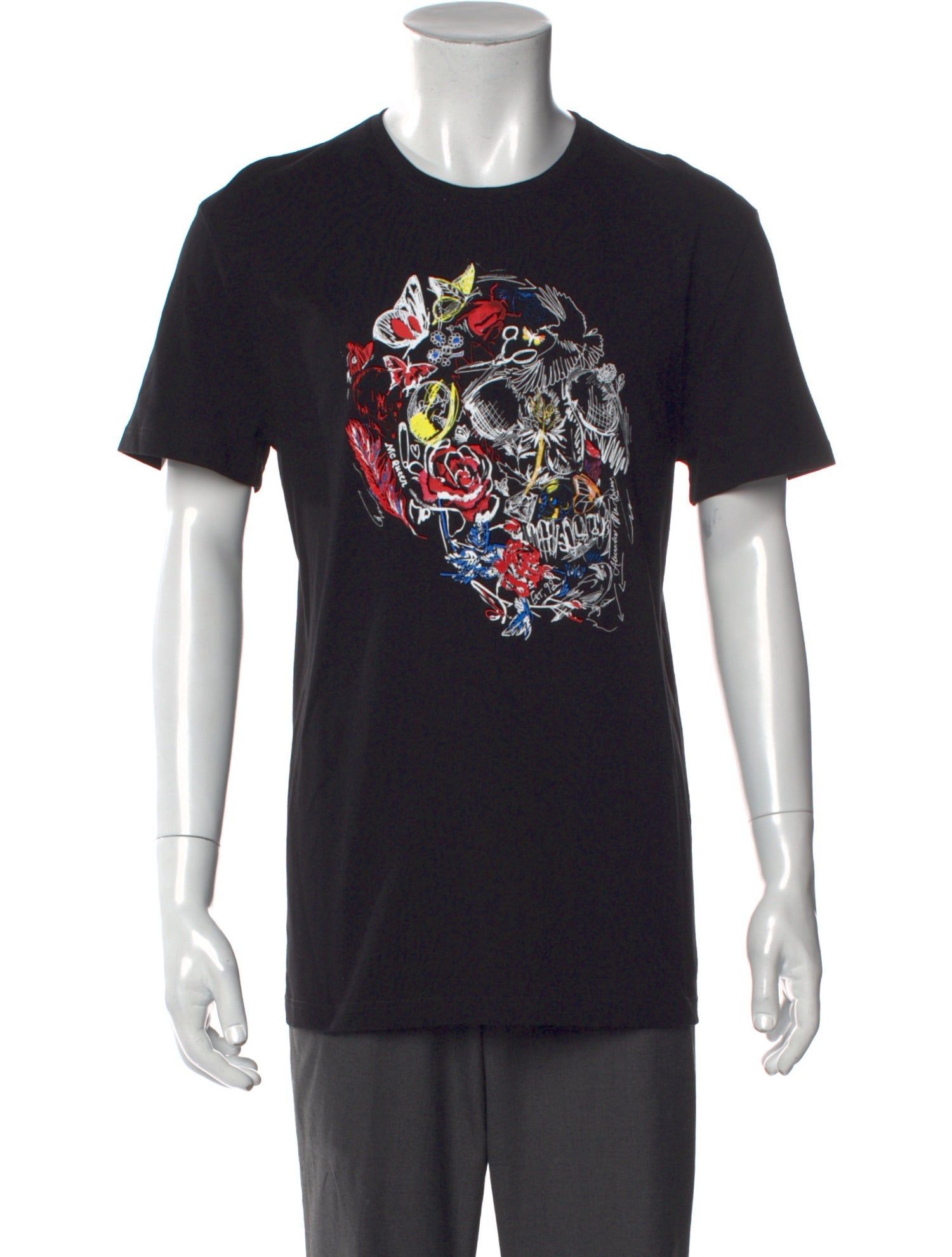 Alexander McQueen Graphic Print Crew Neck T-Shirt w/ Tags
