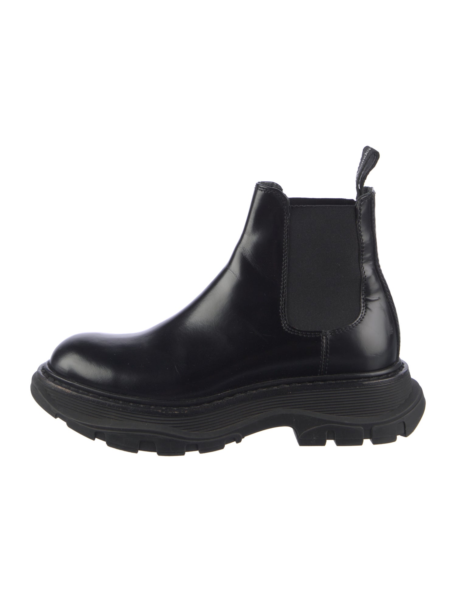 Alexander McQueen Leather Chelsea Boots