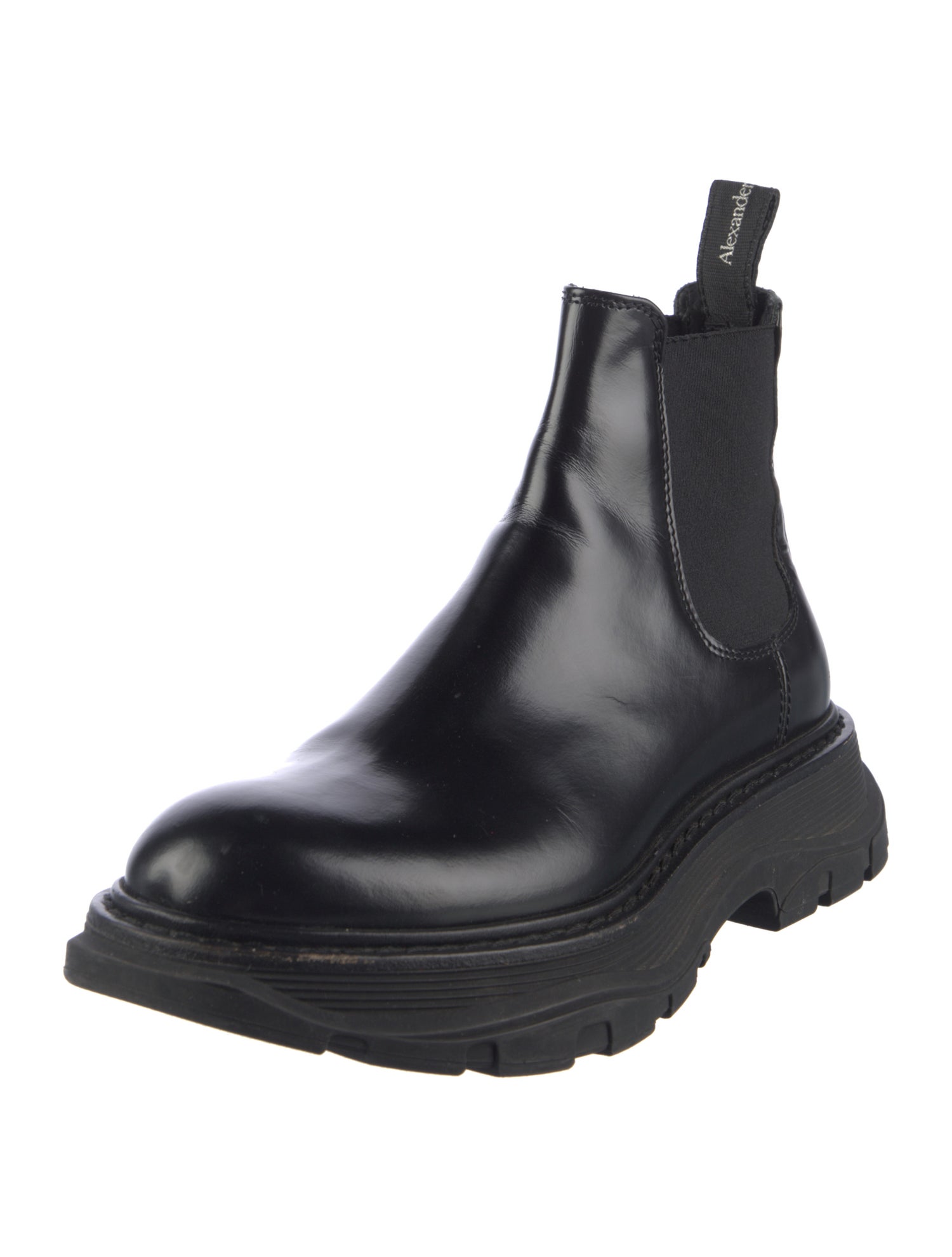 Alexander McQueen Leather Chelsea Boots