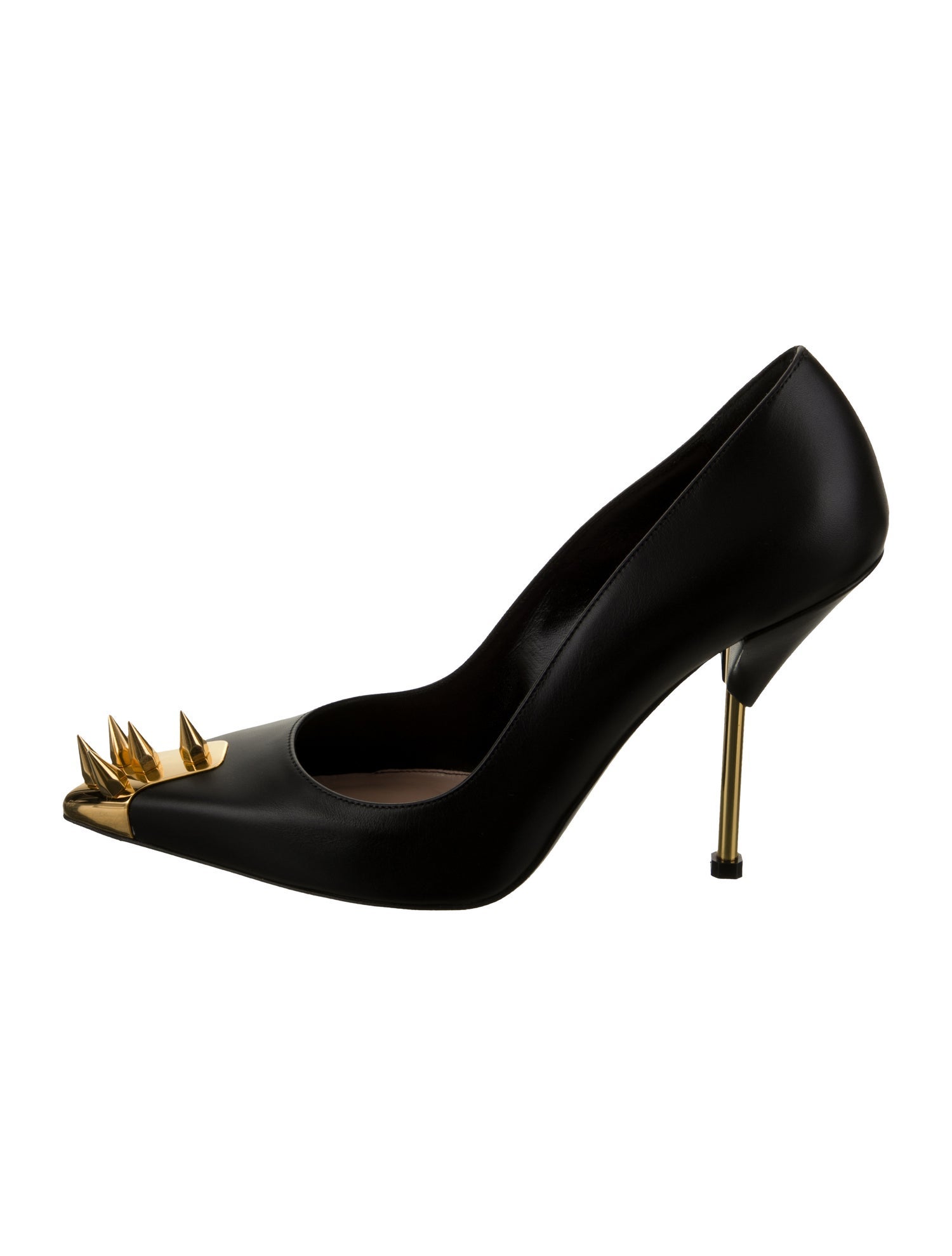 Alexander McQueen Spike Accents Leather Pumps