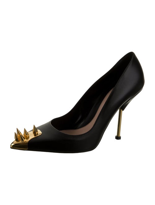 Alexander McQueen Spike Accents Leather Pumps