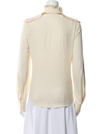 Alexander McQueen 2011 Silk Button-Up Top