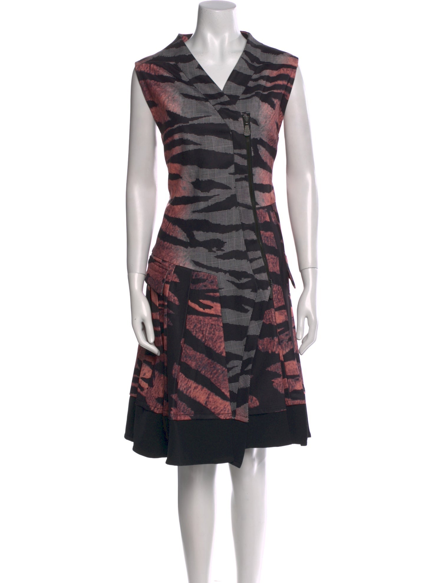 Alexander McQueen Printed Midi Length Dress