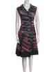 Alexander McQueen Printed Midi Length Dress